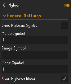 Nyloer wave number setting